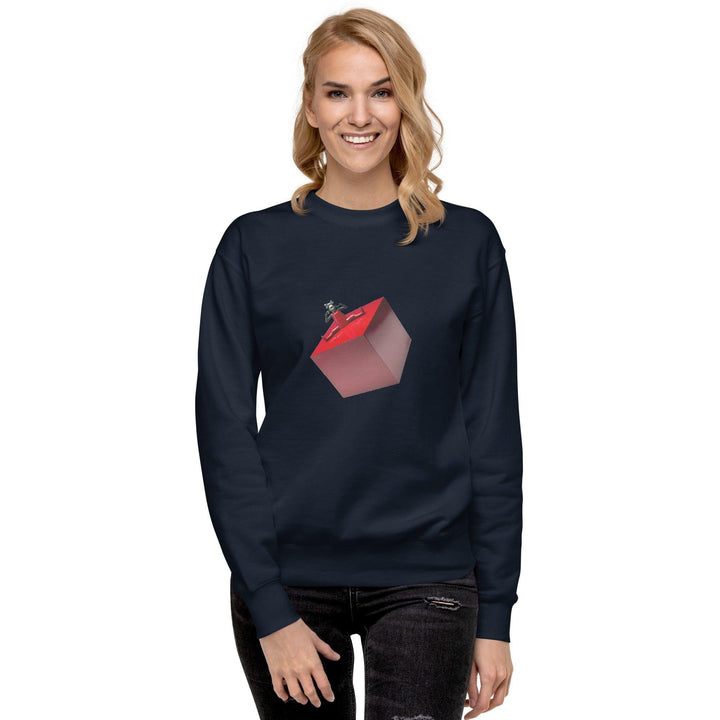 Cubic Shaped Premium Woman Sweatshirt - ArtyKoala