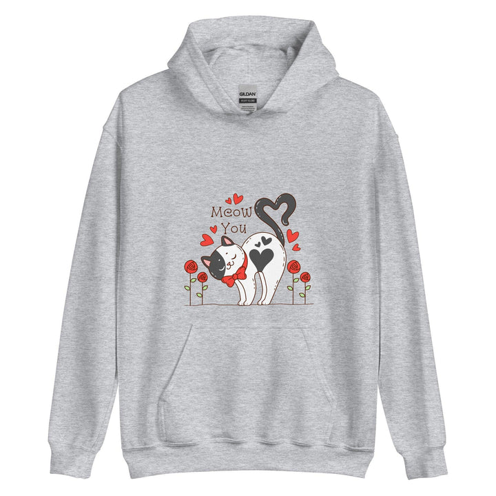 Cute cat Woman Hoodie - Sport Grey / S - ArtyKoala