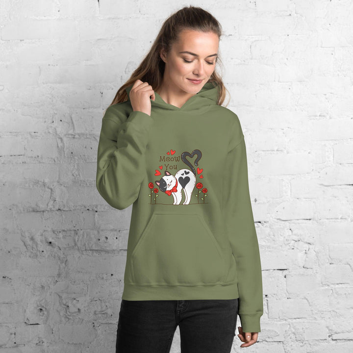 Cute cat Woman Hoodie - ArtyKoala