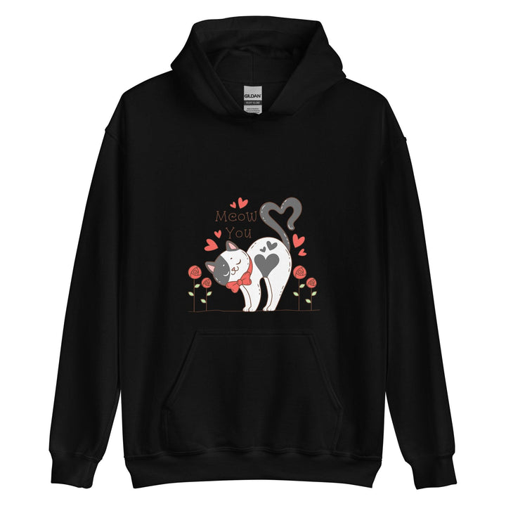 Cute cat Woman Hoodie - Black / S - ArtyKoala