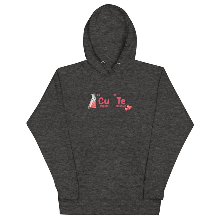 Cute Chemistry Graphic Hoodie - Charcoal Heather - S - ArtyKoala