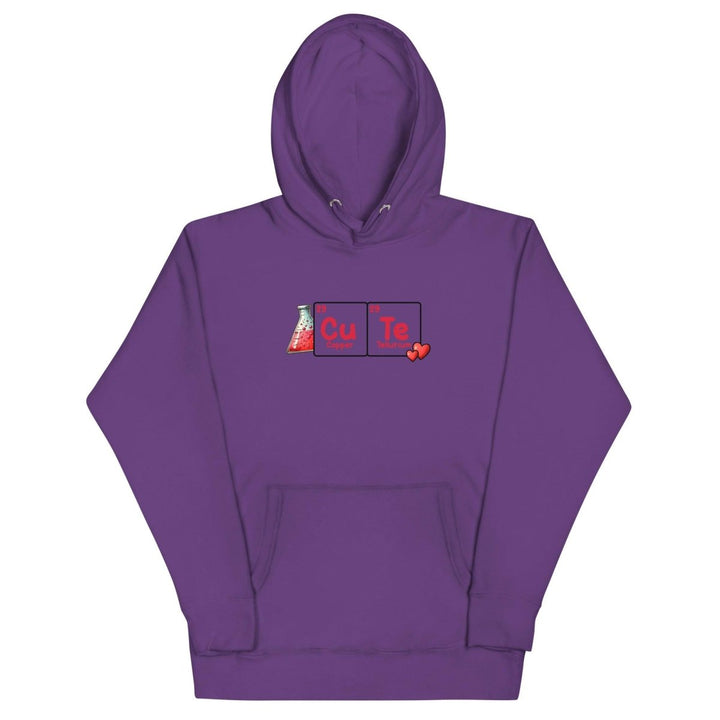 Cute Chemistry Graphic Hoodie - Purple - S - ArtyKoala