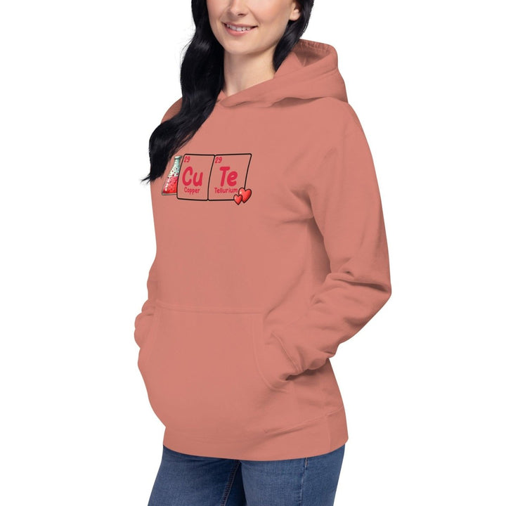 Cute Chemistry Graphic Hoodie - Dusty Rose - S - ArtyKoala