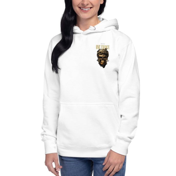 Cybernetics Head Graphic Hoodie - White - S - ArtyKoala
