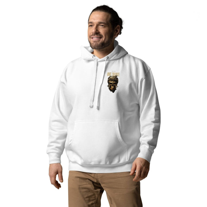 Cybernetics Head Graphic Hoodie - White - S - ArtyKoala