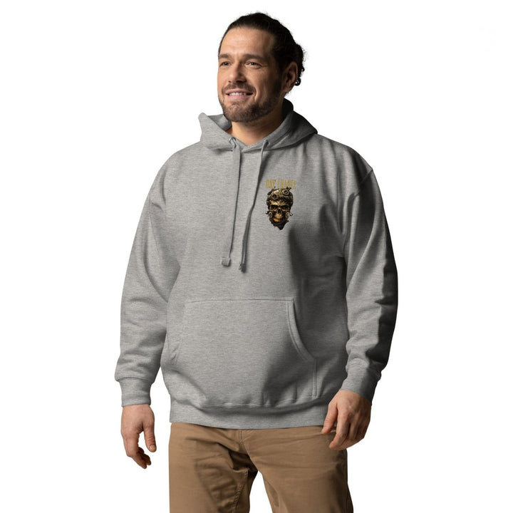 Cybernetics Head Graphic Hoodie - Carbon Grey - S - ArtyKoala