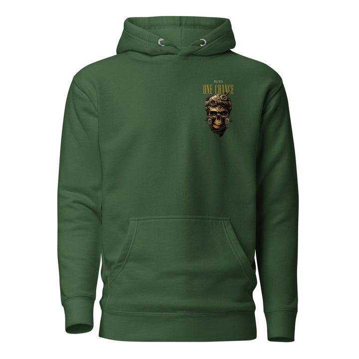 Cybernetics Head Graphic Hoodie - Forest Green - S - ArtyKoala