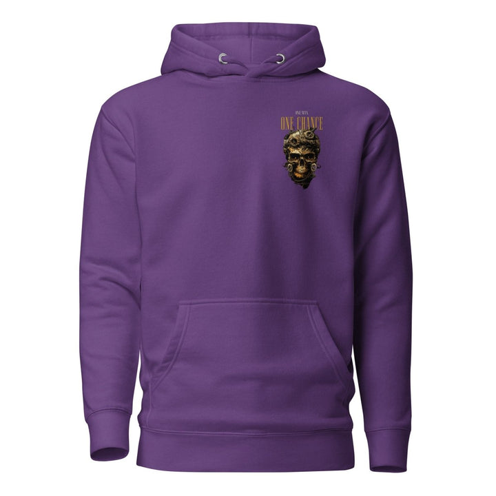 Cybernetics Head Graphic Hoodie - Purple - S - ArtyKoala