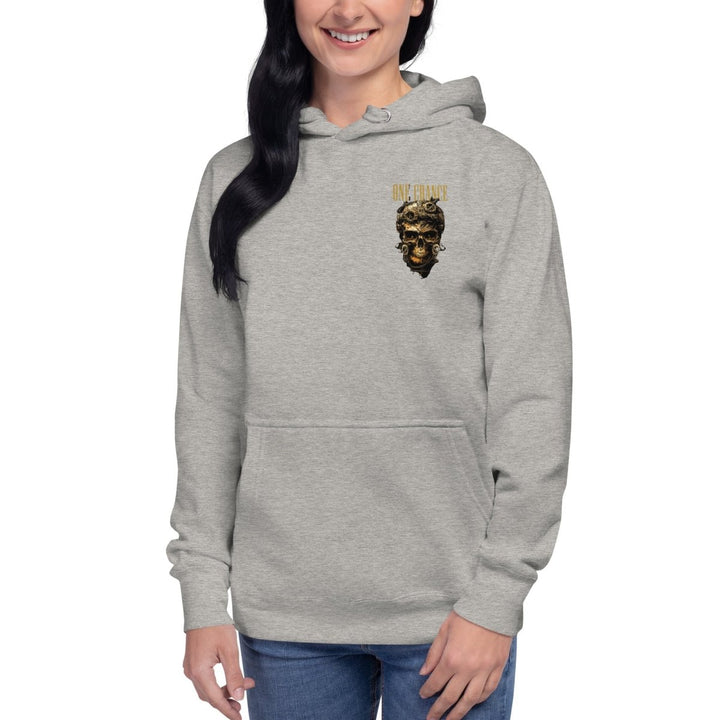 Cybernetics Head Graphic Hoodie - Carbon Grey - S - ArtyKoala
