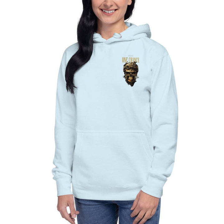 Cybernetics Head Graphic Hoodie - Sky Blue - S - ArtyKoala