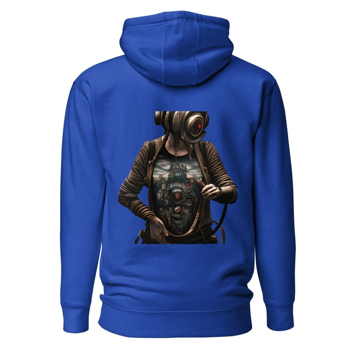 Cybernetics Head Graphic Hoodie - Team Royal - S - ArtyKoala