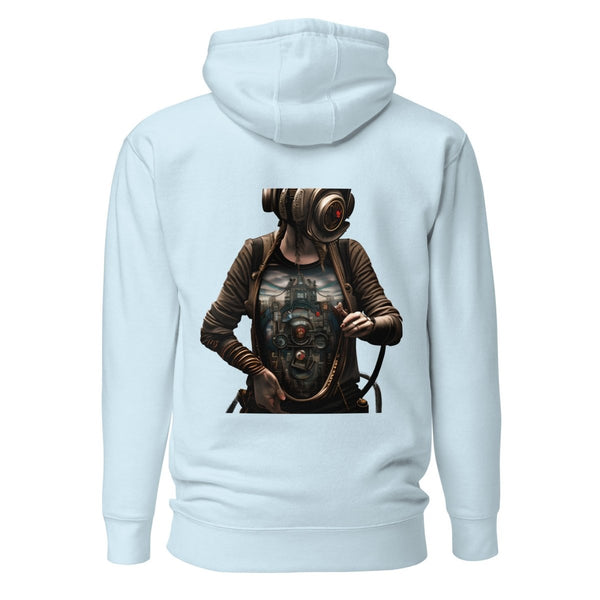 Cybernetics Head Graphic Hoodie - Black - S - ArtyKoala