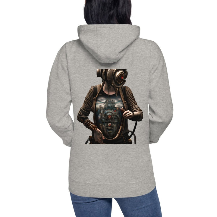 Cybernetics Head Graphic Hoodie - Black - S - ArtyKoala