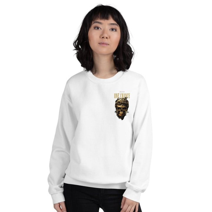 Cybernetics Head Graphic Sweatshirt - White - S - ArtyKoala