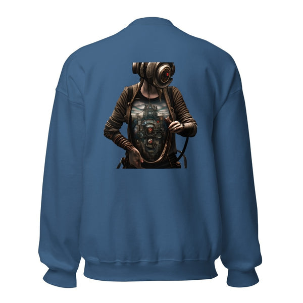 Cybernetics Head Graphic Sweatshirt - Black - S - ArtyKoala