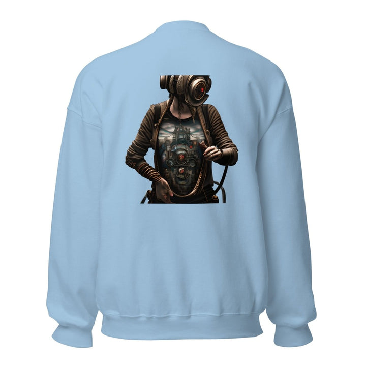 Cybernetics Head Graphic Sweatshirt - Royal - S - ArtyKoala