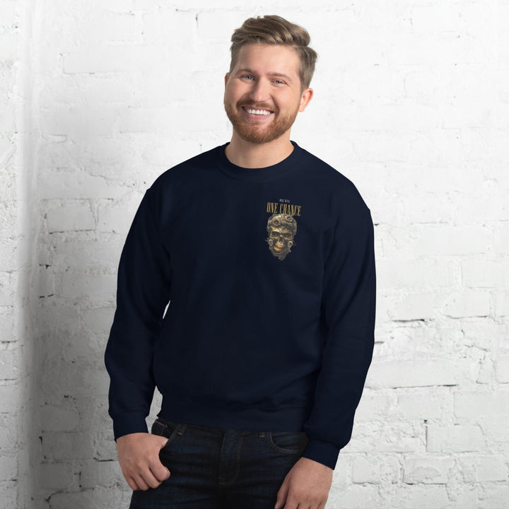 Cybernetics Head Graphic Sweatshirt - Navy - S - ArtyKoala
