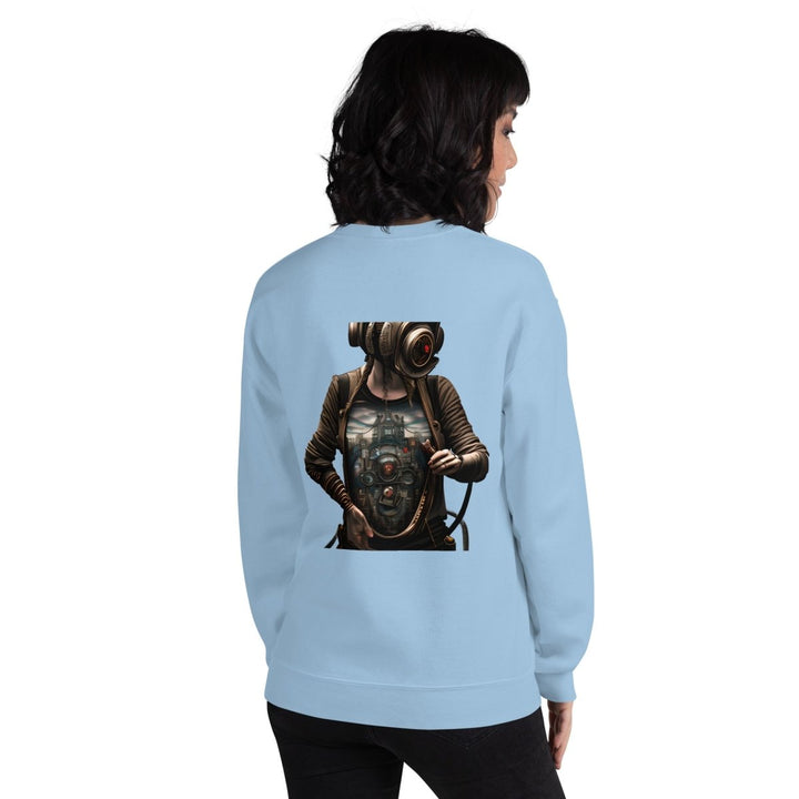 Cybernetics Head Graphic Sweatshirt - Sand - S - ArtyKoala
