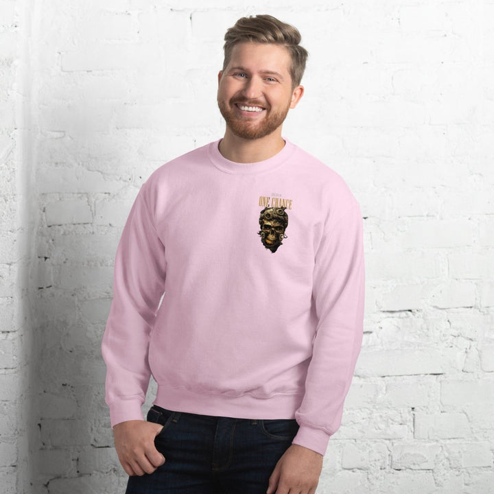 Cybernetics Head Graphic Sweatshirt - Light Pink - S - ArtyKoala