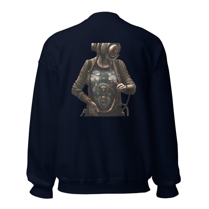 Cybernetics Head Graphic Sweatshirt - Black - S - ArtyKoala