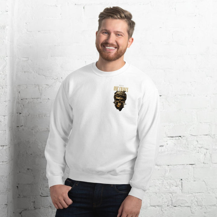 Cybernetics Head Graphic Sweatshirt - White - S - ArtyKoala