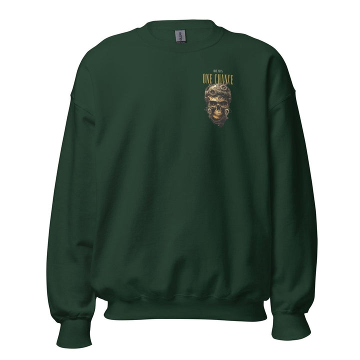 Cybernetics Head Graphic Sweatshirt - Forest Green - S - ArtyKoala