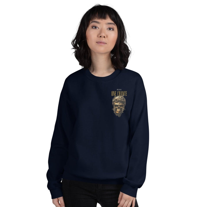 Cybernetics Head Graphic Sweatshirt - Navy - S - ArtyKoala