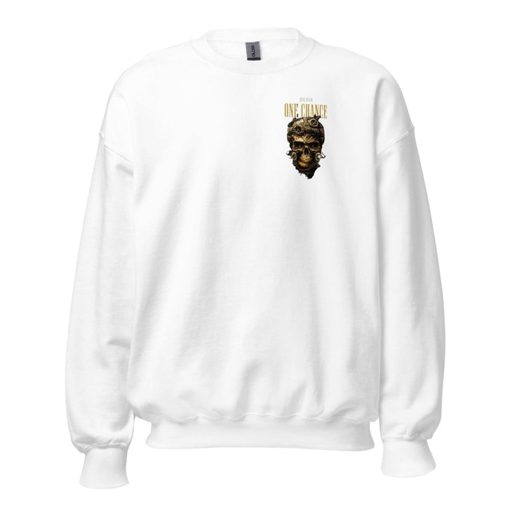 Cybernetics Head Graphic Sweatshirt - White - S - ArtyKoala
