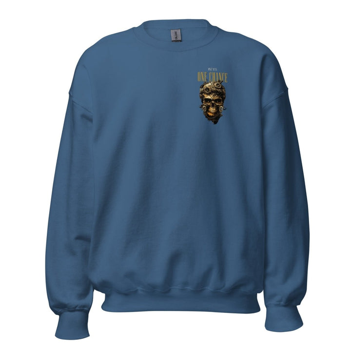 Cybernetics Head Graphic Sweatshirt - Indigo Blue - S - ArtyKoala