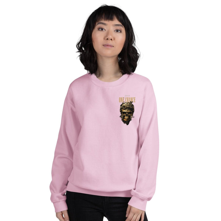 Cybernetics Head Graphic Sweatshirt - Light Pink - S - ArtyKoala