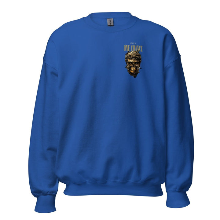 Cybernetics Head Graphic Sweatshirt - Royal - S - ArtyKoala
