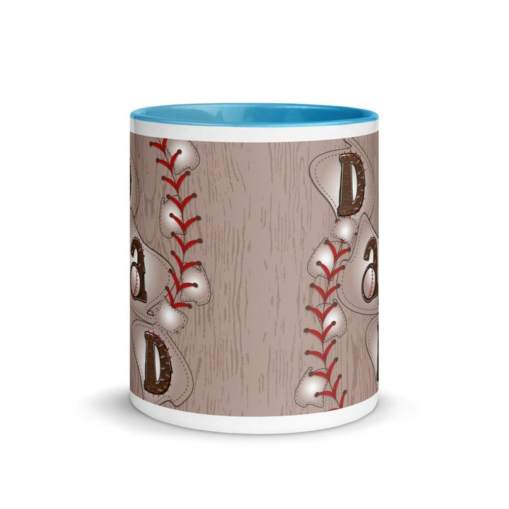 Dad Baseball Colorful Print Mug - Blue - 11 oz - ArtyKoala