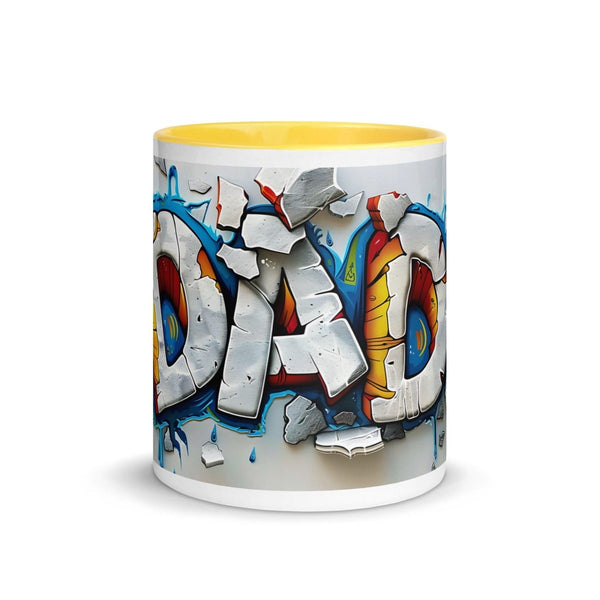 Dad Colorful Print Muge - Black - 11 oz - ArtyKoala