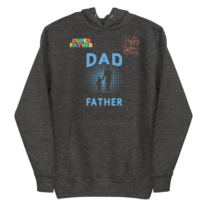 Dad Father Graphic Hoodie - Charcoal Heather - S - ArtyKoala