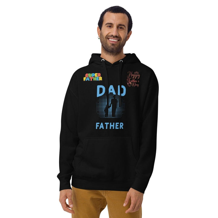 Dad Father Graphic Hoodie - Purple - S - ArtyKoala