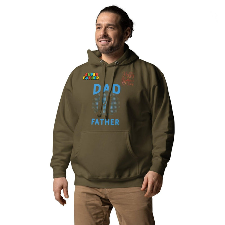 Dad Father Graphic Hoodie - Carbon Grey - S - ArtyKoala
