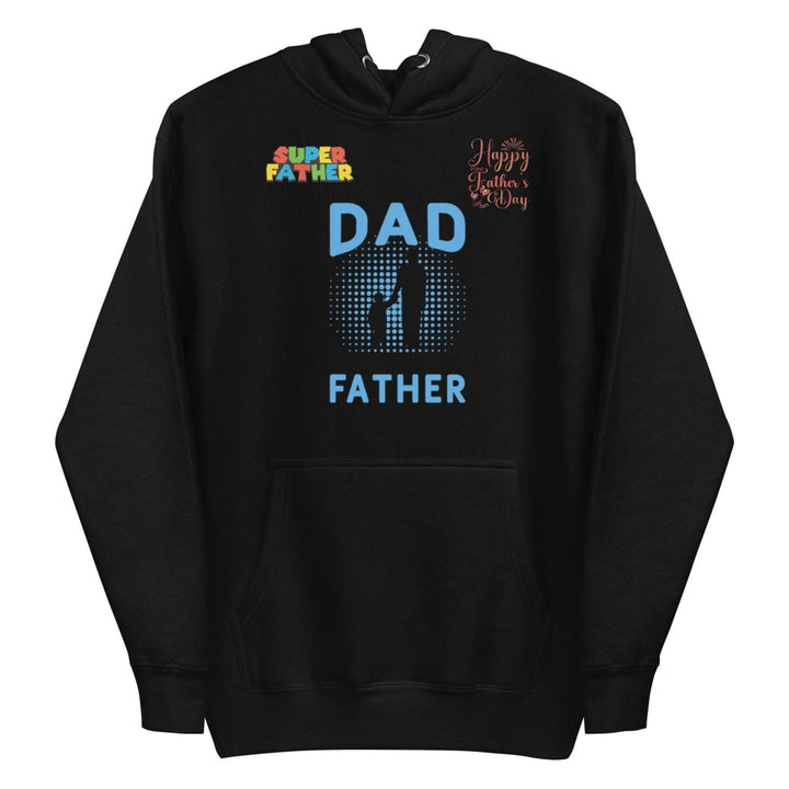 Dad Father Graphic Hoodie - Black - S - ArtyKoala