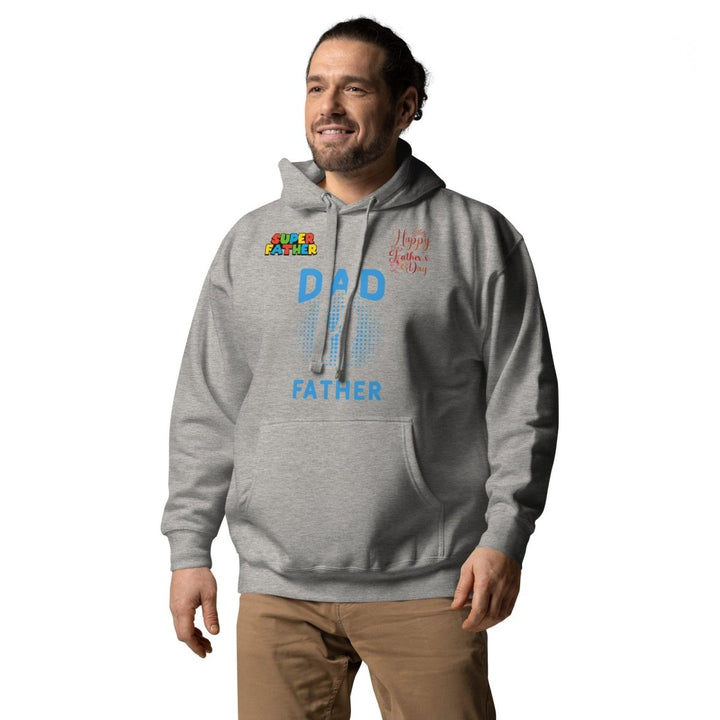 Dad Father Graphic Hoodie - White - S - ArtyKoala