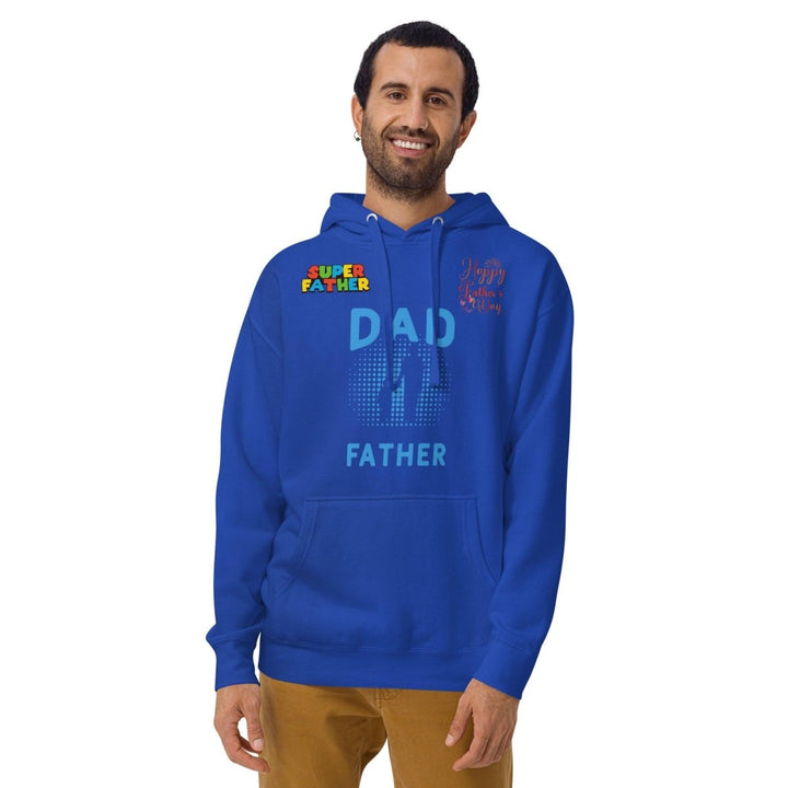 Dad Father Graphic Hoodie - Team Royal - S - ArtyKoala
