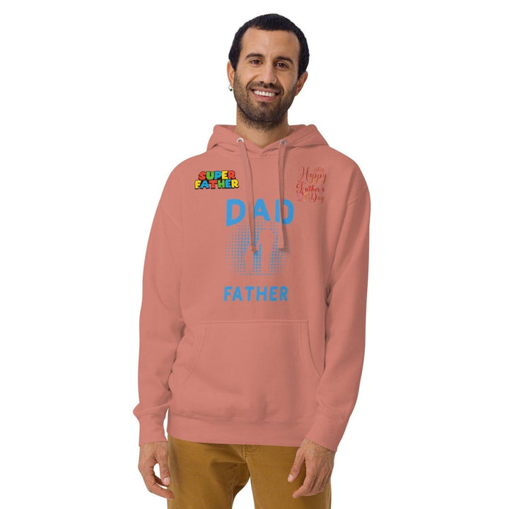 Dad Father Graphic Hoodie - White - S - ArtyKoala