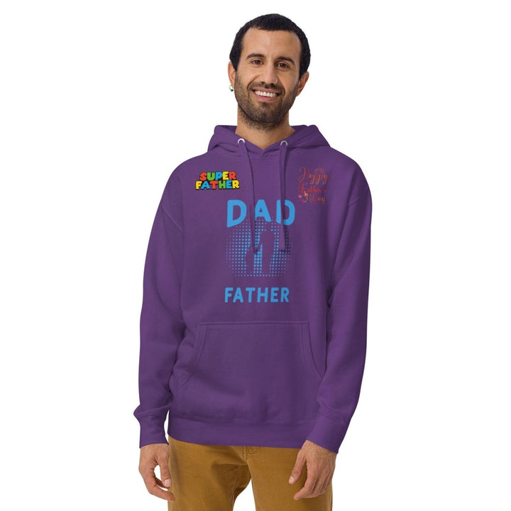 Dad Father Graphic Hoodie - Forest Green - S - ArtyKoala