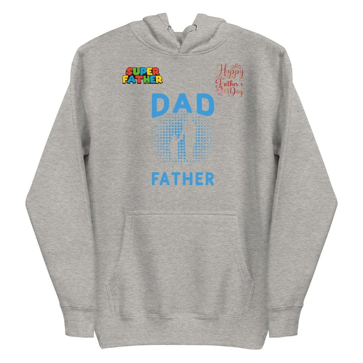 Dad Father Graphic Hoodie - Carbon Grey - S - ArtyKoala