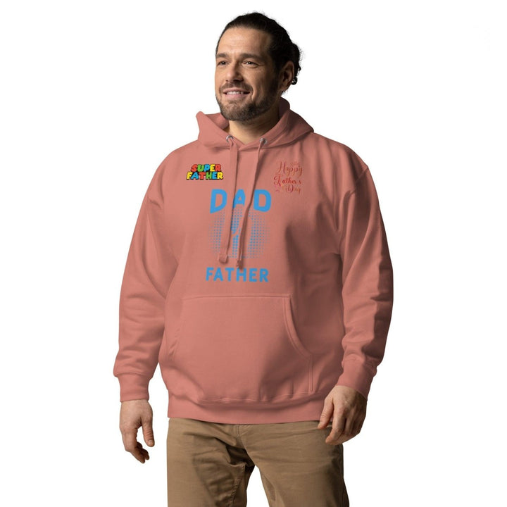 Dad Father Graphic Hoodie - Sky Blue - S - ArtyKoala
