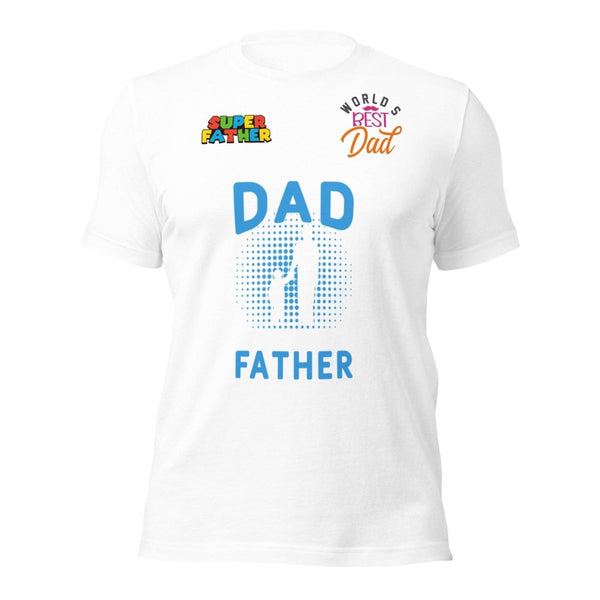Dad Father Graphic Tee - White - S - ArtyKoala