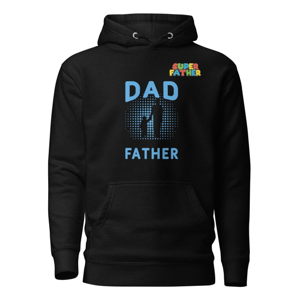 Dad Father SuperGraphic Hoodie - Black - S - ArtyKoala