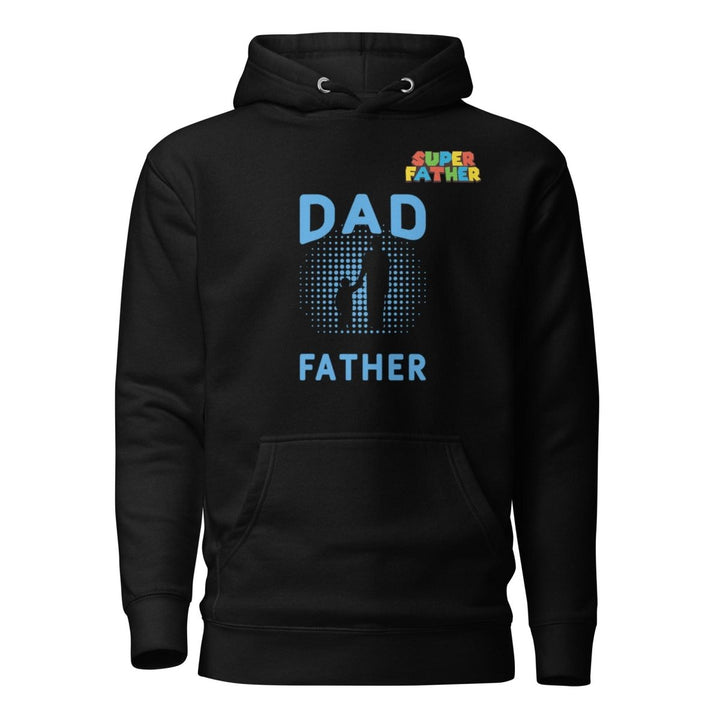 Dad Father SuperGraphic Hoodie - Black - S - ArtyKoala