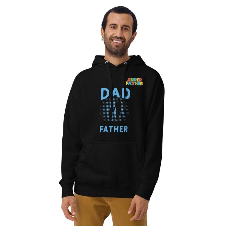 Dad Father SuperGraphic Hoodie - Black - S - ArtyKoala