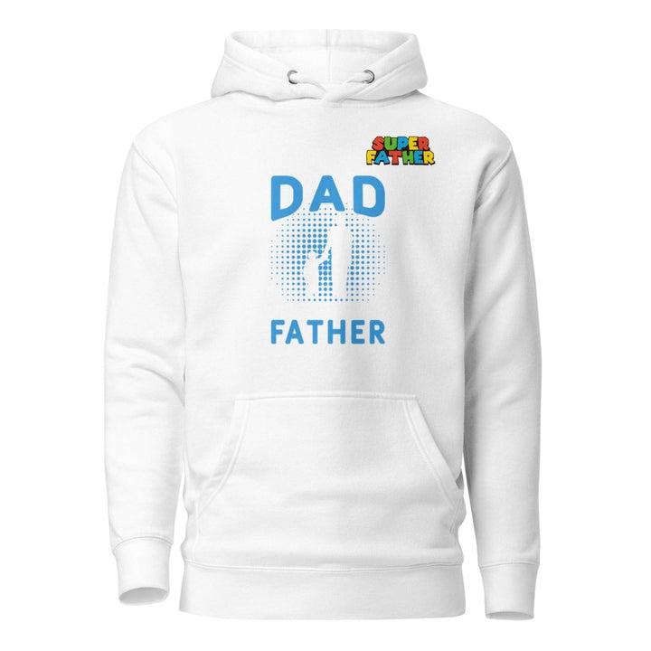 Dad Father SuperGraphic Hoodie - White - S - ArtyKoala