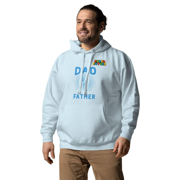 Dad Father SuperGraphic Hoodie - Sky Blue - S - ArtyKoala