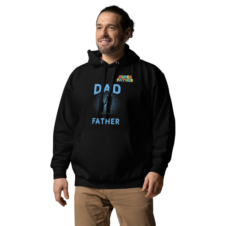 Dad Father SuperGraphic Hoodie - Black - S - ArtyKoala